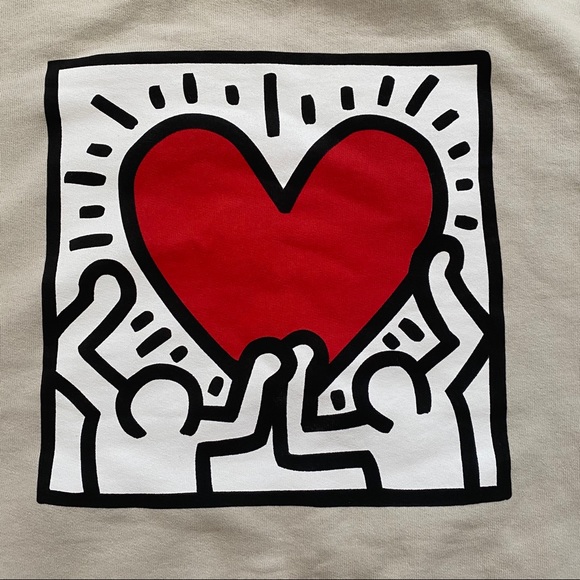 TALENTLESS x KIETH HARING MENS BONE HOODIE XS S XL - Picture 3 of 16